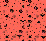 万圣节主题橙色图案背景