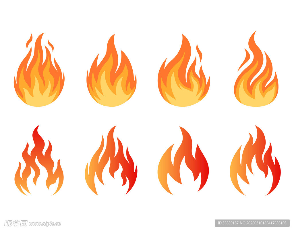 卡通火焰