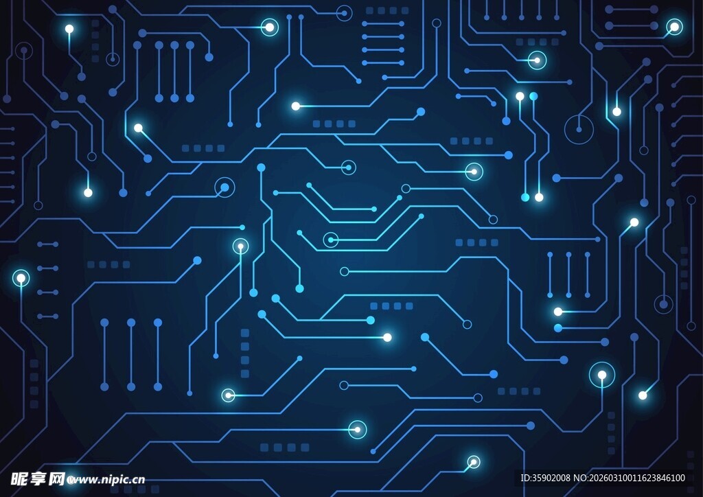 科技感电路板背景图案