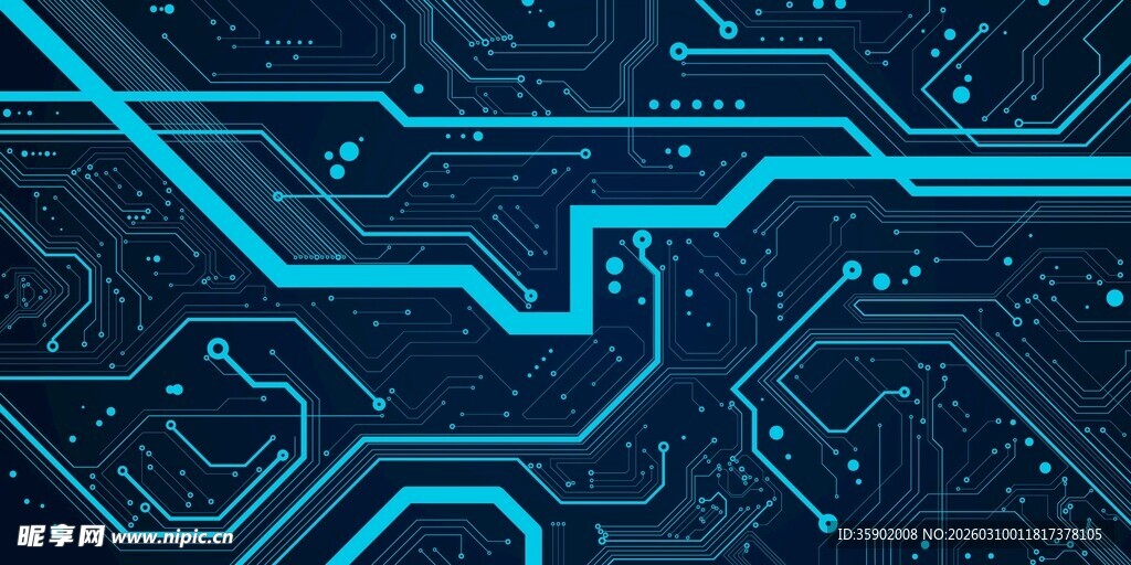 科技感电路板背景图案