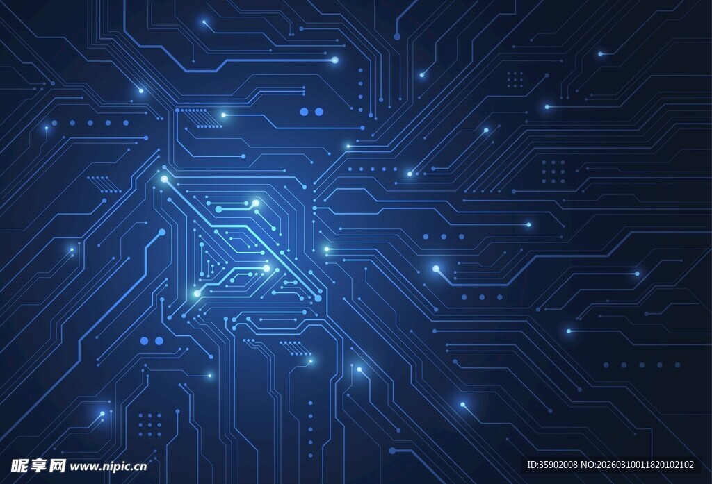 科技感电路板背景图