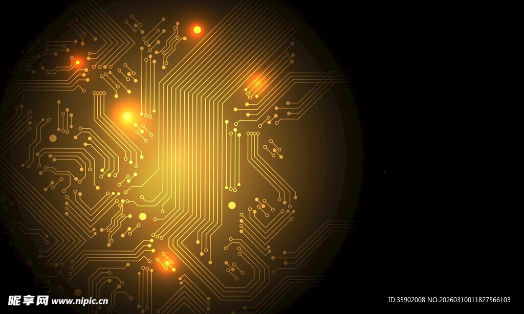 梦幻金色分形光效图案