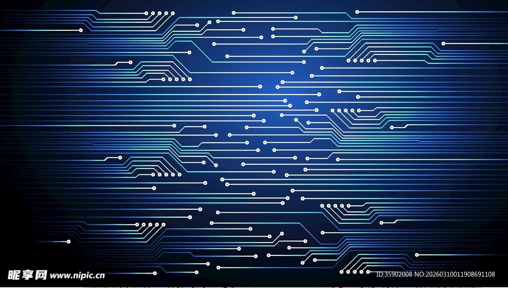 科技感蓝色数字界面背景