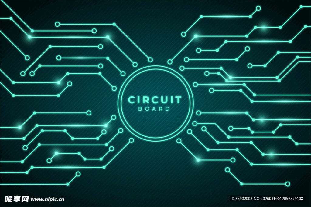 科技风电路背景设计图