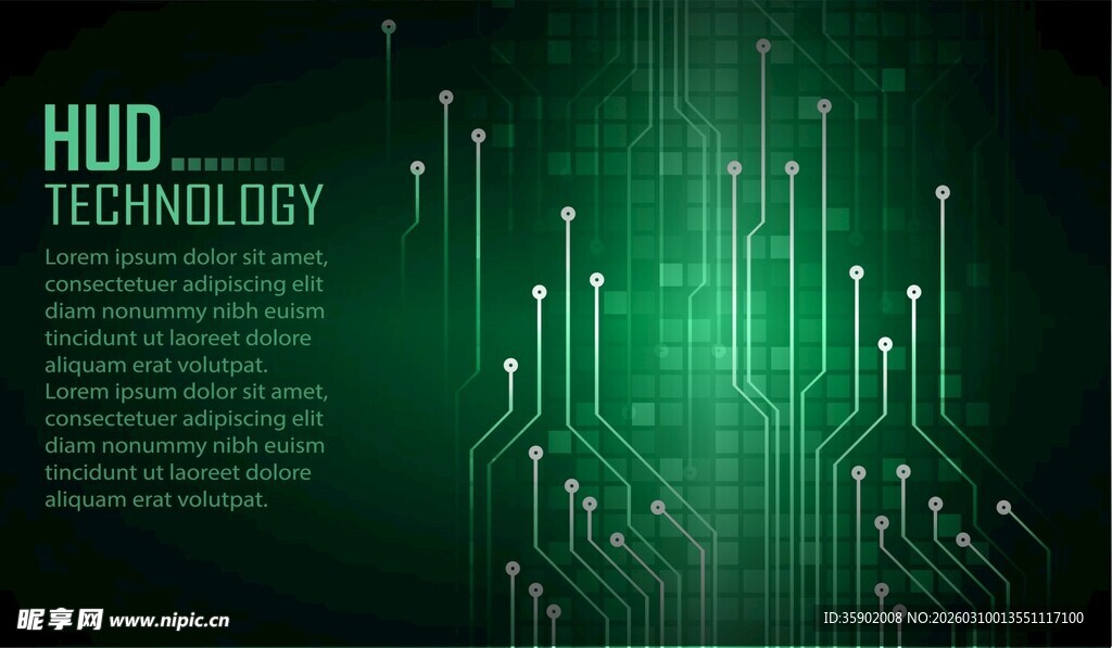 科技感电路板背景图
