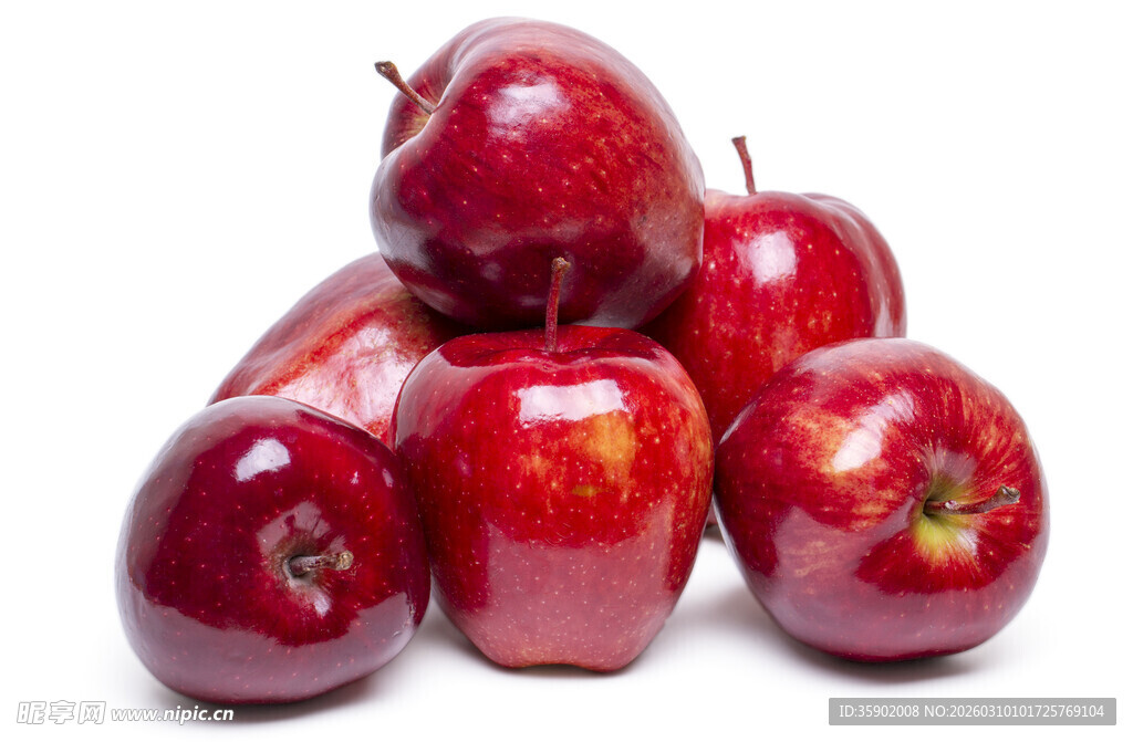 红亮苹果堆叠
