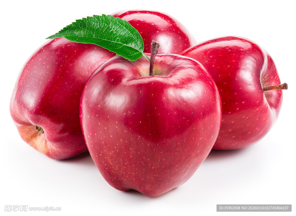 新鲜红苹果