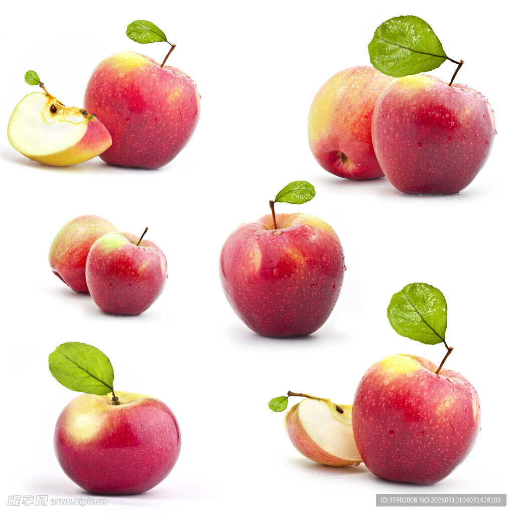 新鲜红苹果