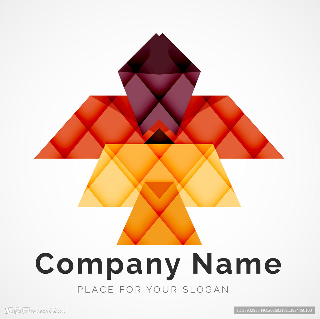几何风格抽象公司标志设计