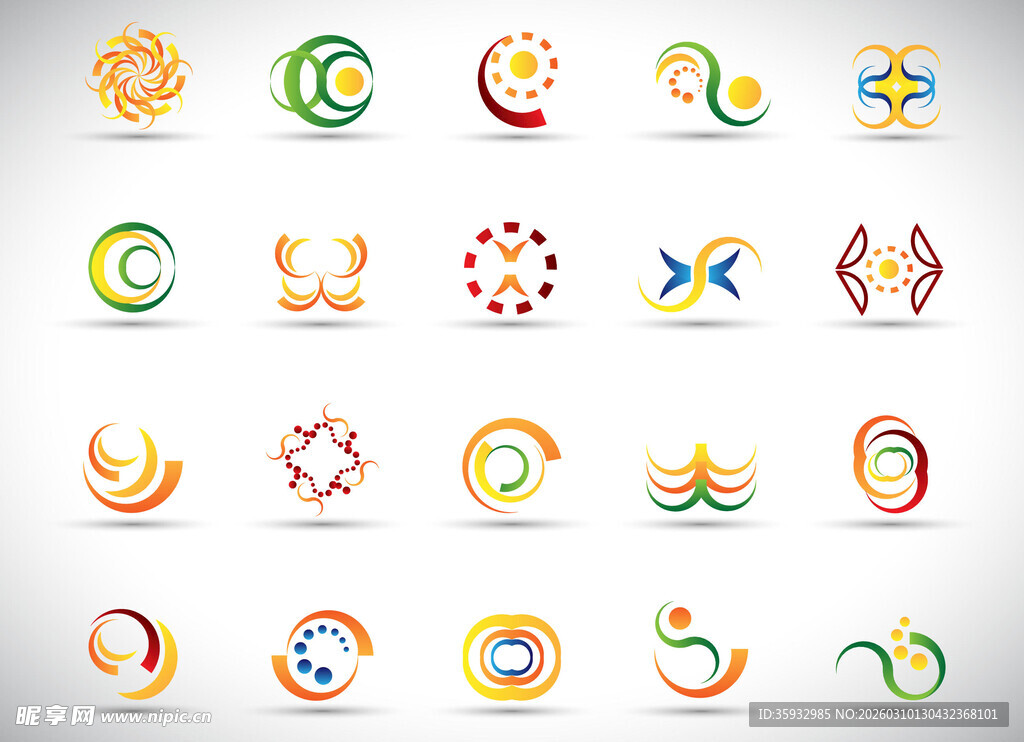 多彩创意标志集合