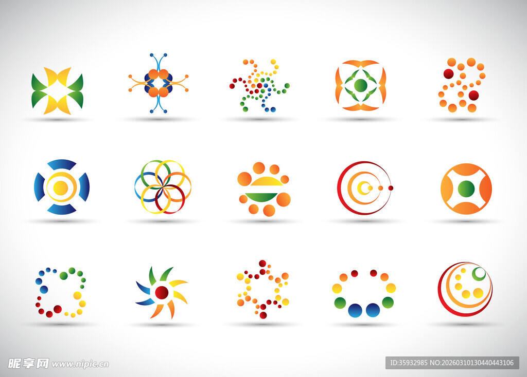 多彩创意图标集合