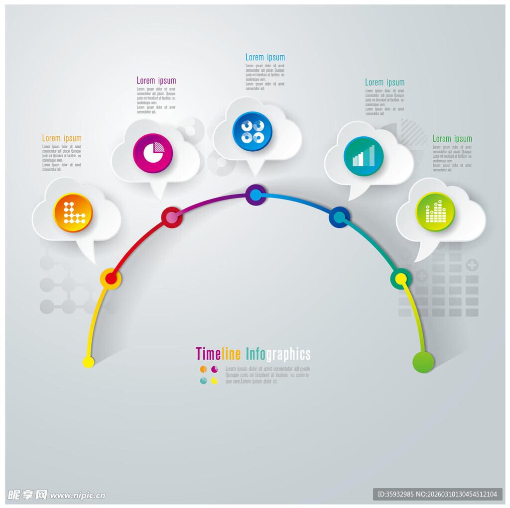 多彩信息图表展示流程