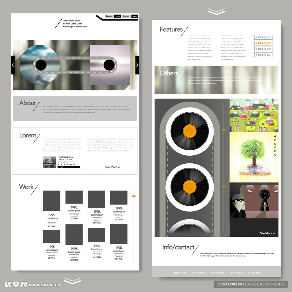厨房电器产品网页界面展示