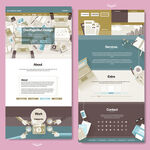 清新风格网页设计界面展示