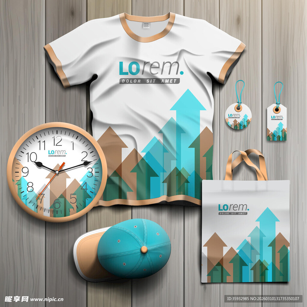 品牌服饰及周边产品展示