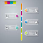 多彩时间轴信息图表