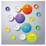 多彩信息图表元素集合