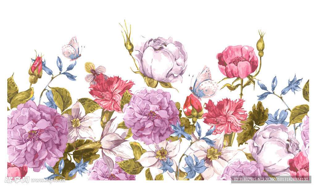 花卉图案装饰画