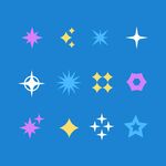 多彩星形图案集合