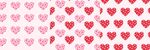 爱心花纹背景