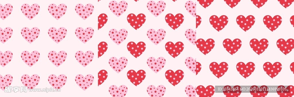 爱心花纹背景