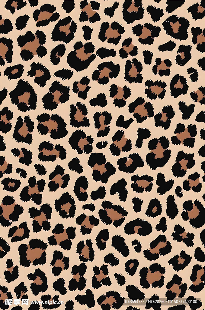 豹纹图案布料纹理