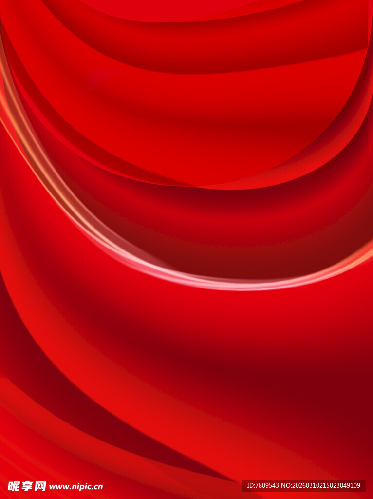 红色动感绸带纹理背景