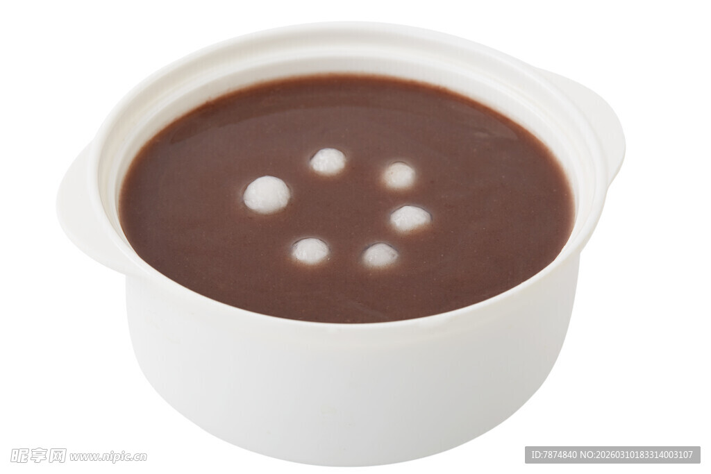 白色容器中的巧克力布丁