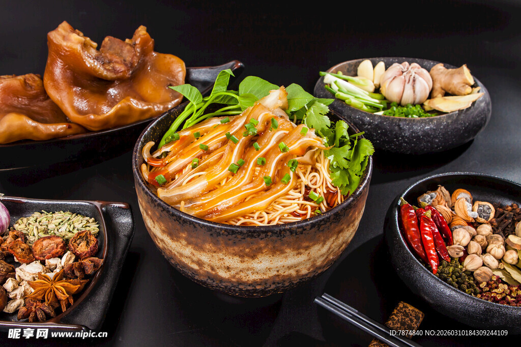 多样美味中式菜肴展示