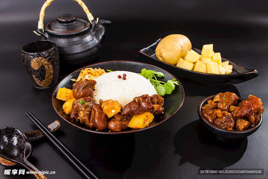 美味中式套餐 佳肴配米饭