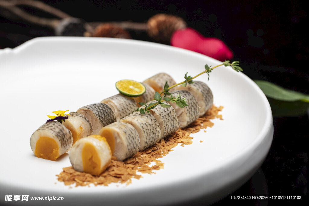 香煎竹蛏摆盘精致佳肴