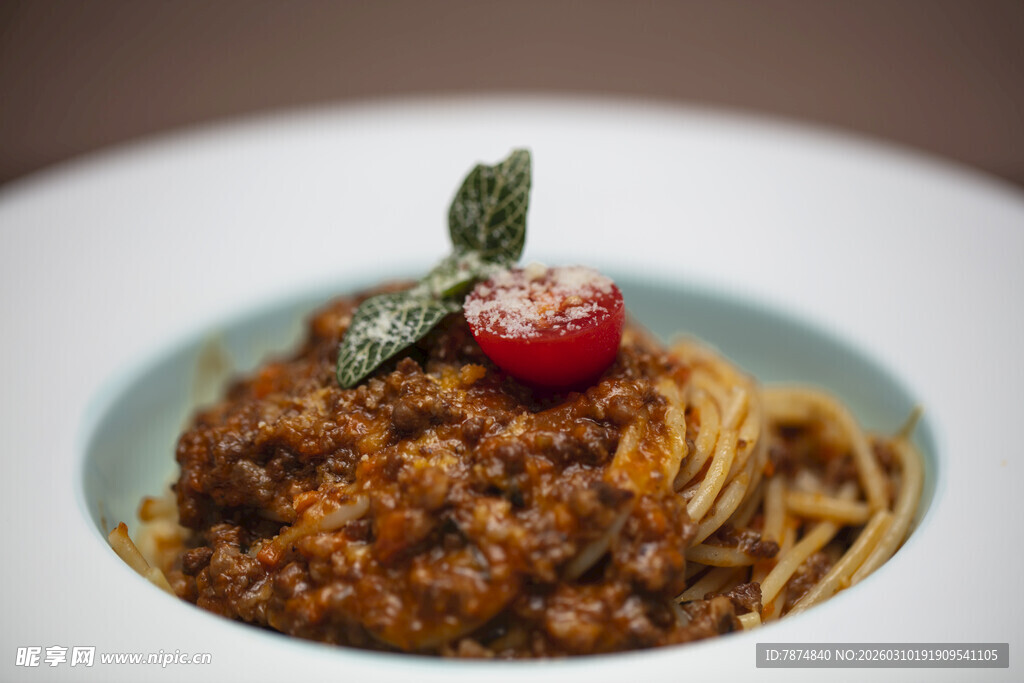 美味肉酱意面 精致摆盘