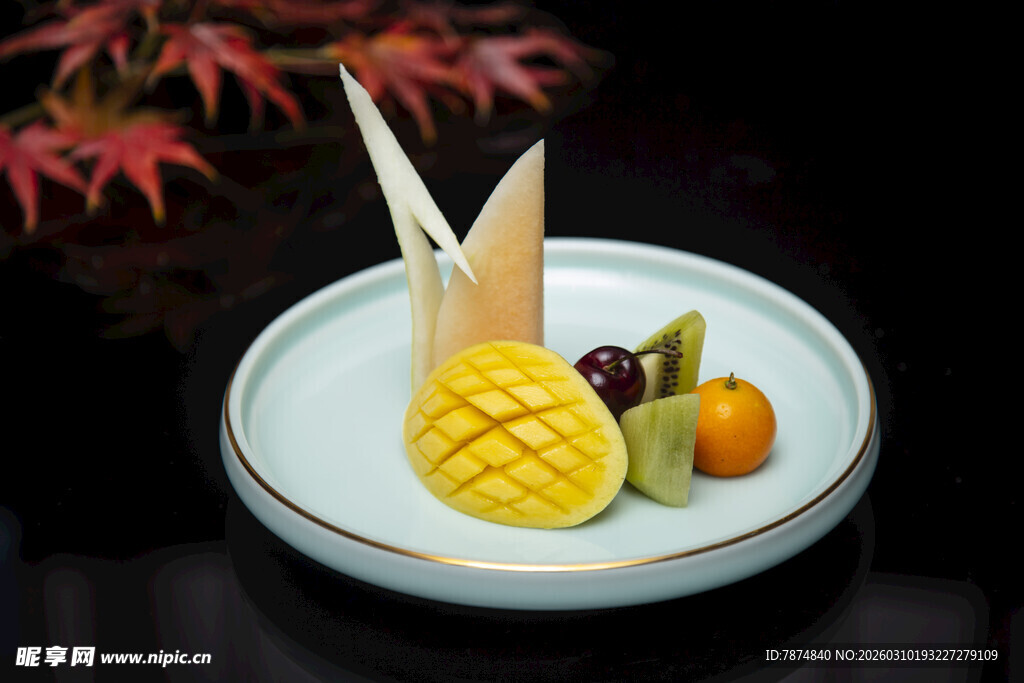 精致日式水果拼盘