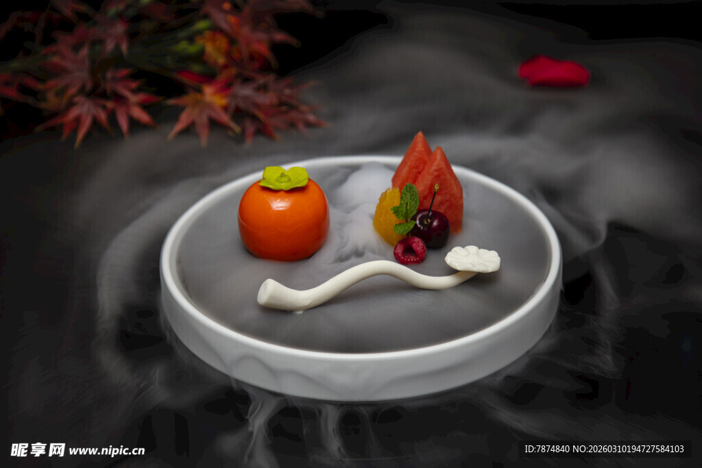 中式摆盘食材组合