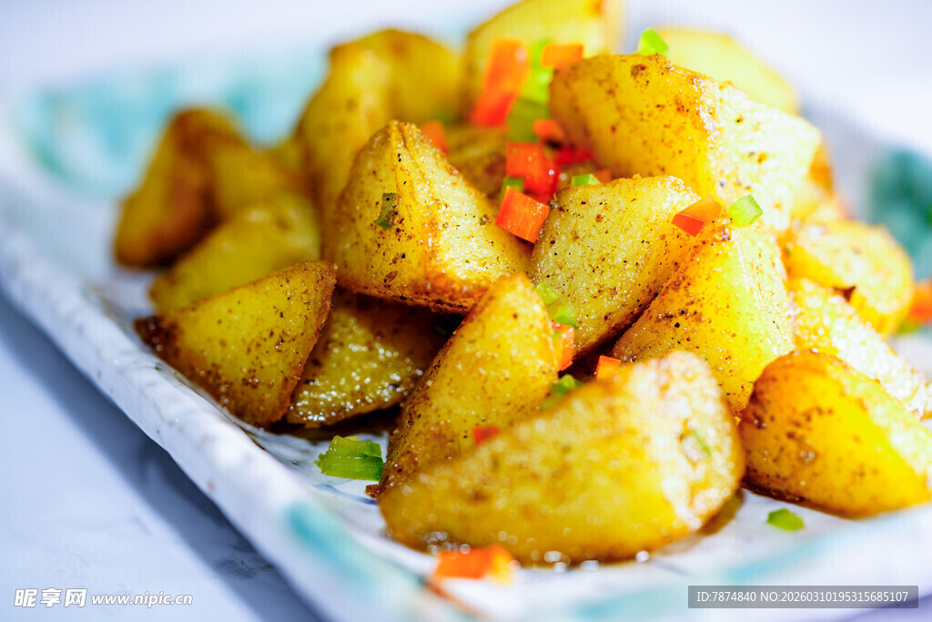 香酥美味炸土豆块