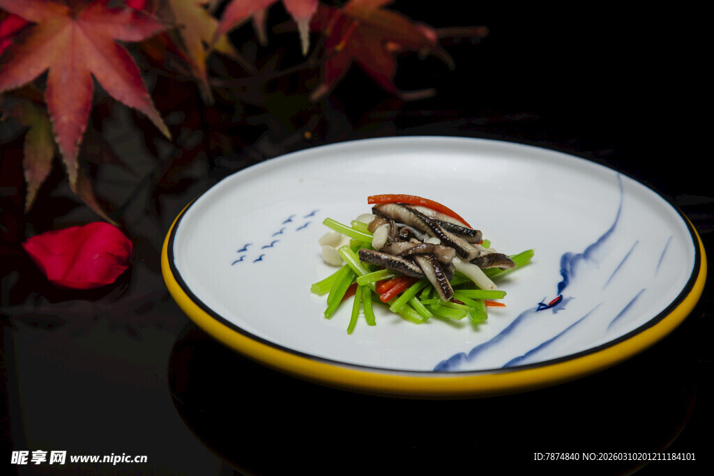 精致摆盘的美味菜肴