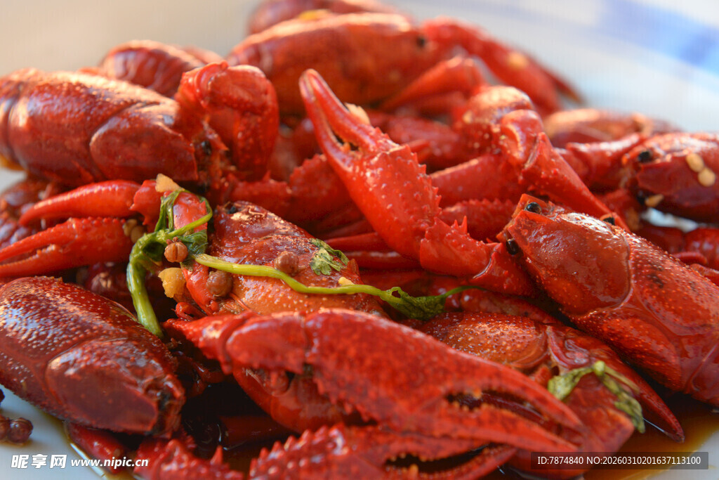 美味小龙虾 色泽诱人