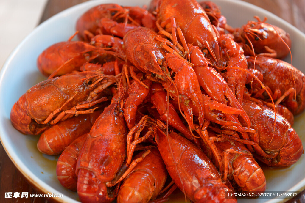美味小龙虾 诱人盘中餐