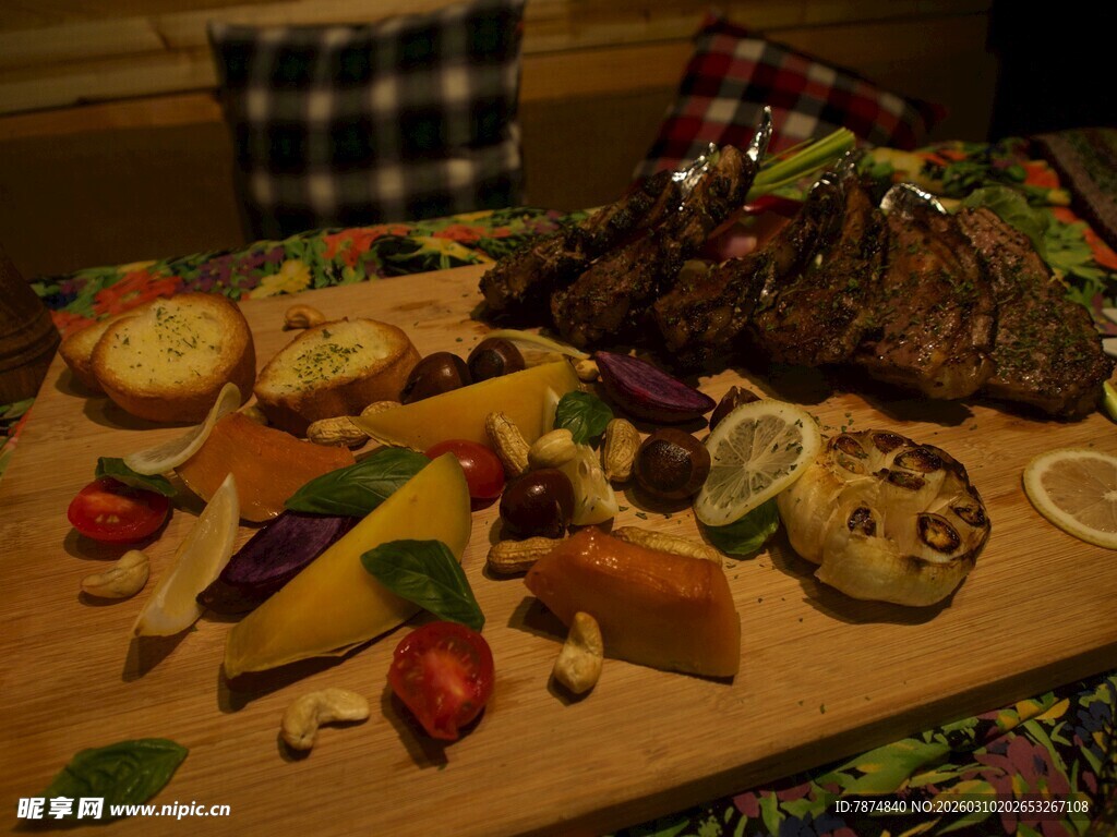 多样美味奶酪拼盘