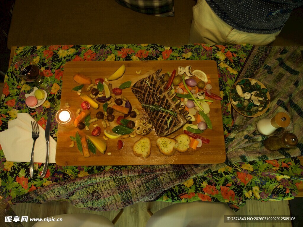 户外野餐美食拼盘