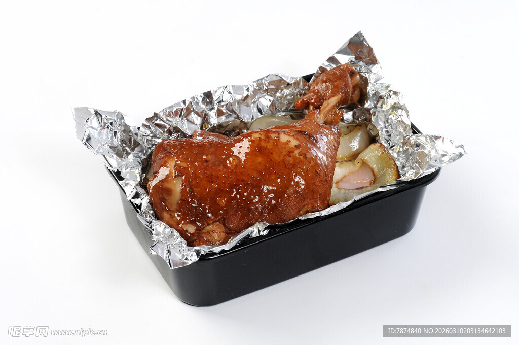 铝箔纸烤鸡 美味诱人