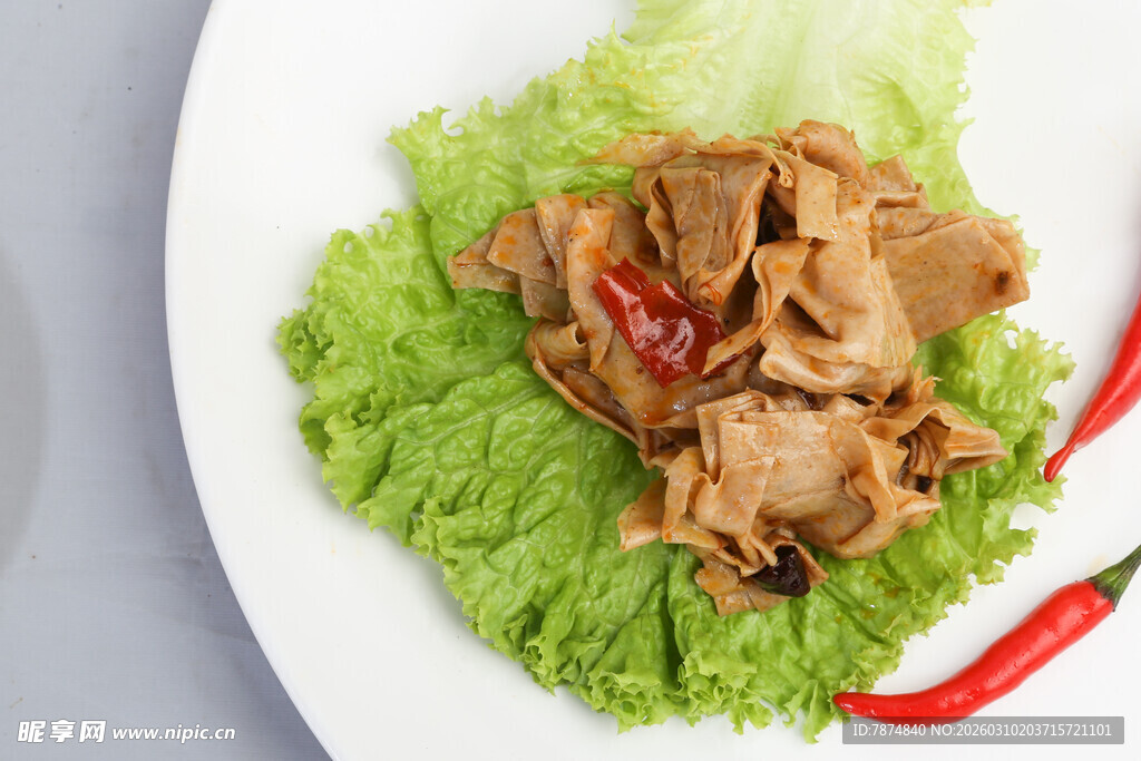 凉拌牛肚配生菜