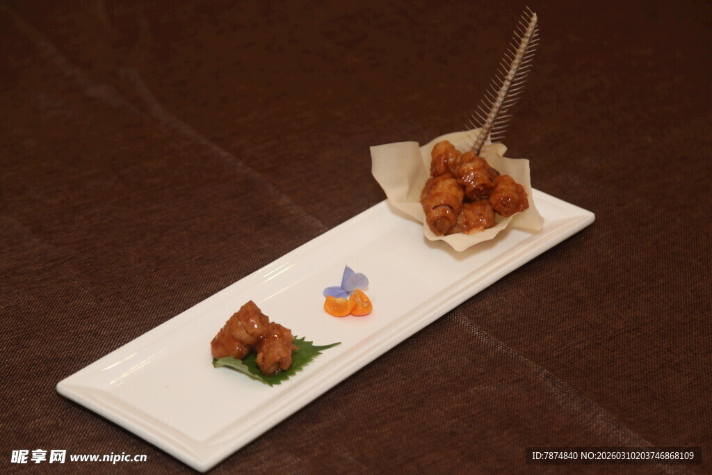 精致日式炸物摆盘