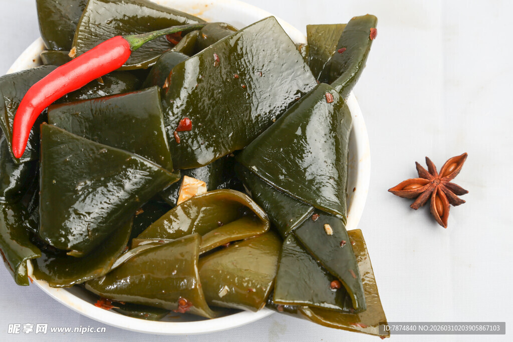 腌制海带结 香料相伴