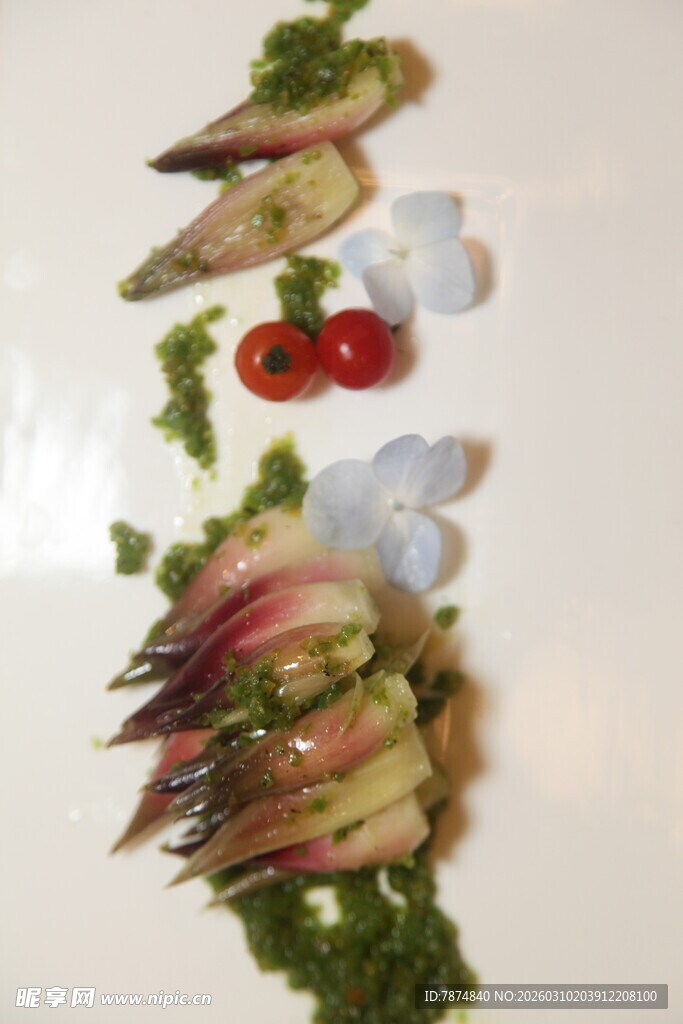 创意摆盘蔬菜美食料理