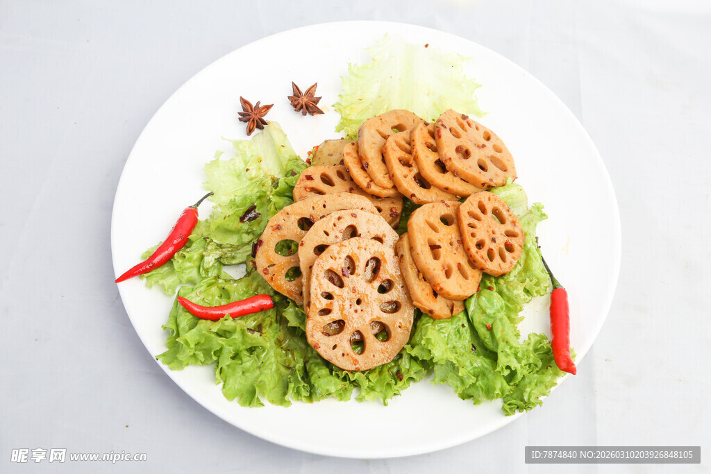 凉拌莲藕片 清爽可口