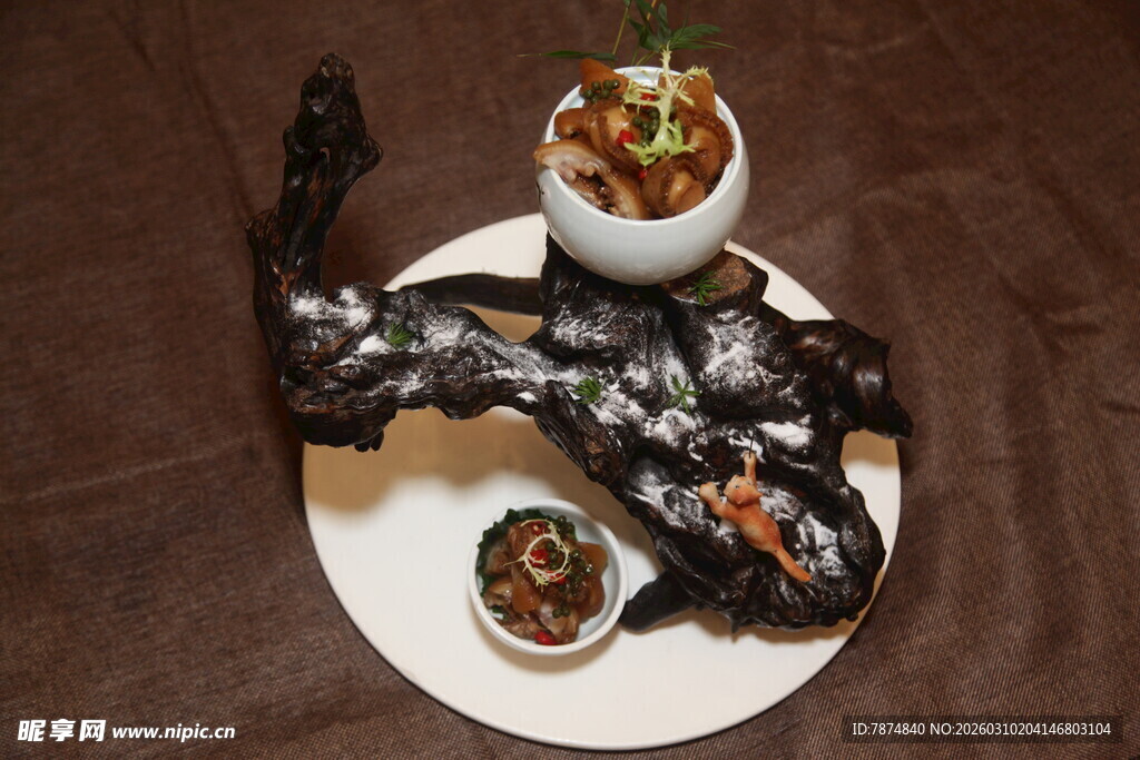 创意摆盘的特色美食