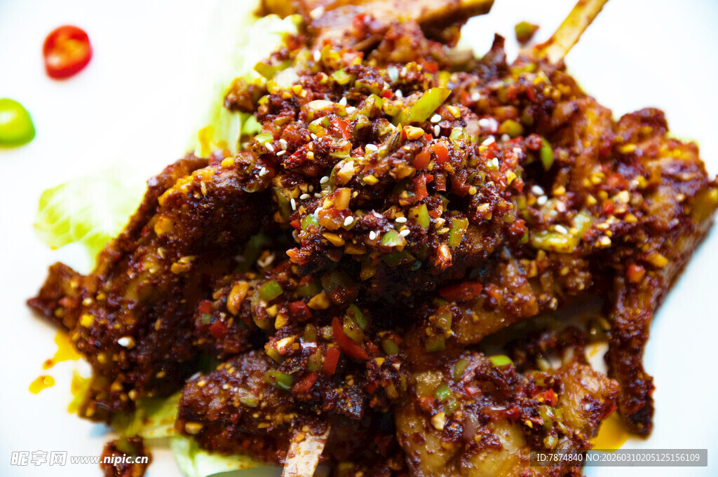 香辣美味孜然烤排骨