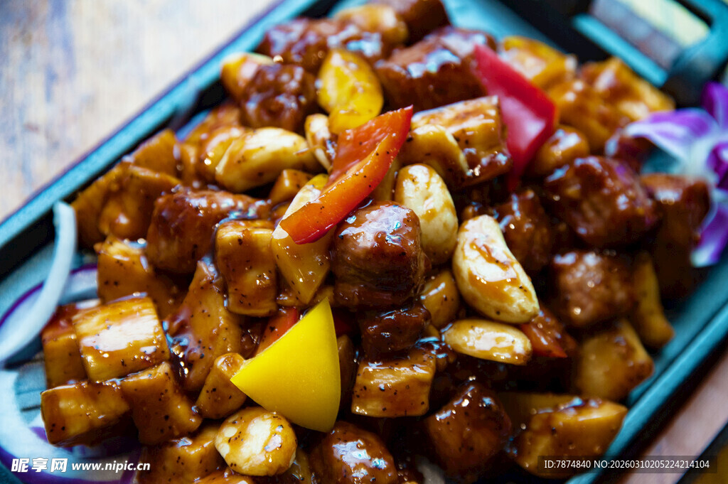 美味腰果鸡丁 色彩诱人