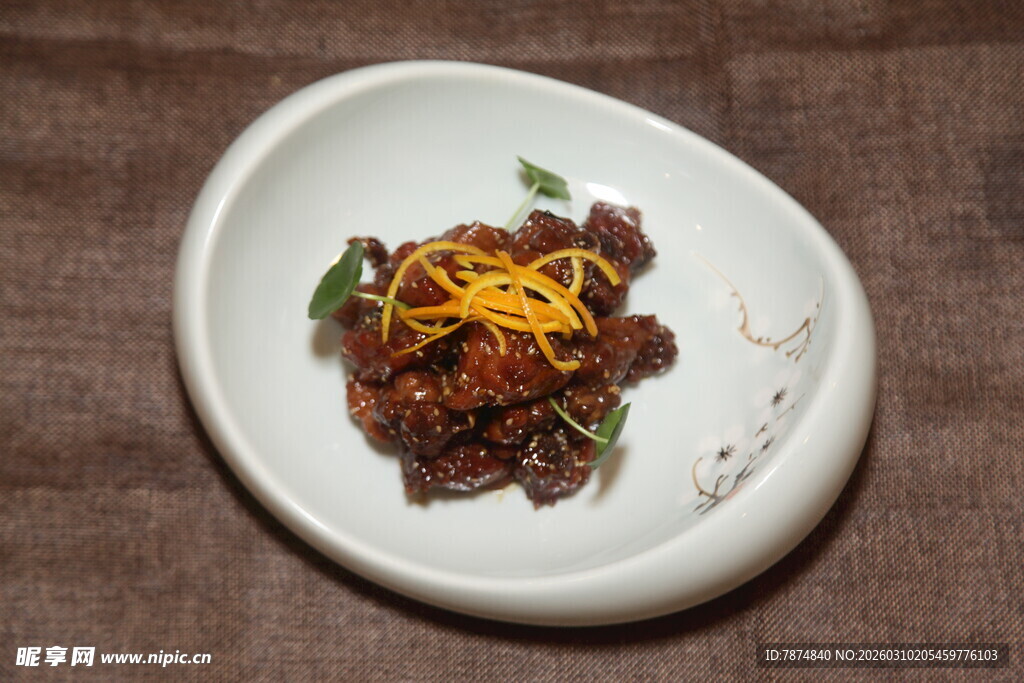 美味橙香牛肉料理